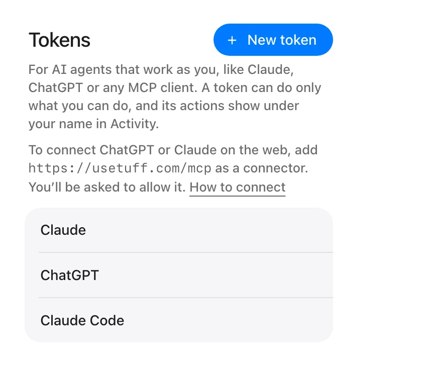 Tokens for Claude, ChatGPT and Claude Code